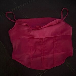 Fuchsia crop top